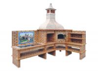 Ref. 320 - 340 cm et 220 cm x 69 cm x 304 cm, LxLxH | Grill 60 cm x 40 cm, LxL | 2200 kg